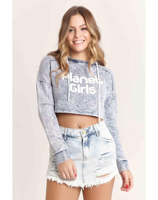 crop moletom com capuz for girls