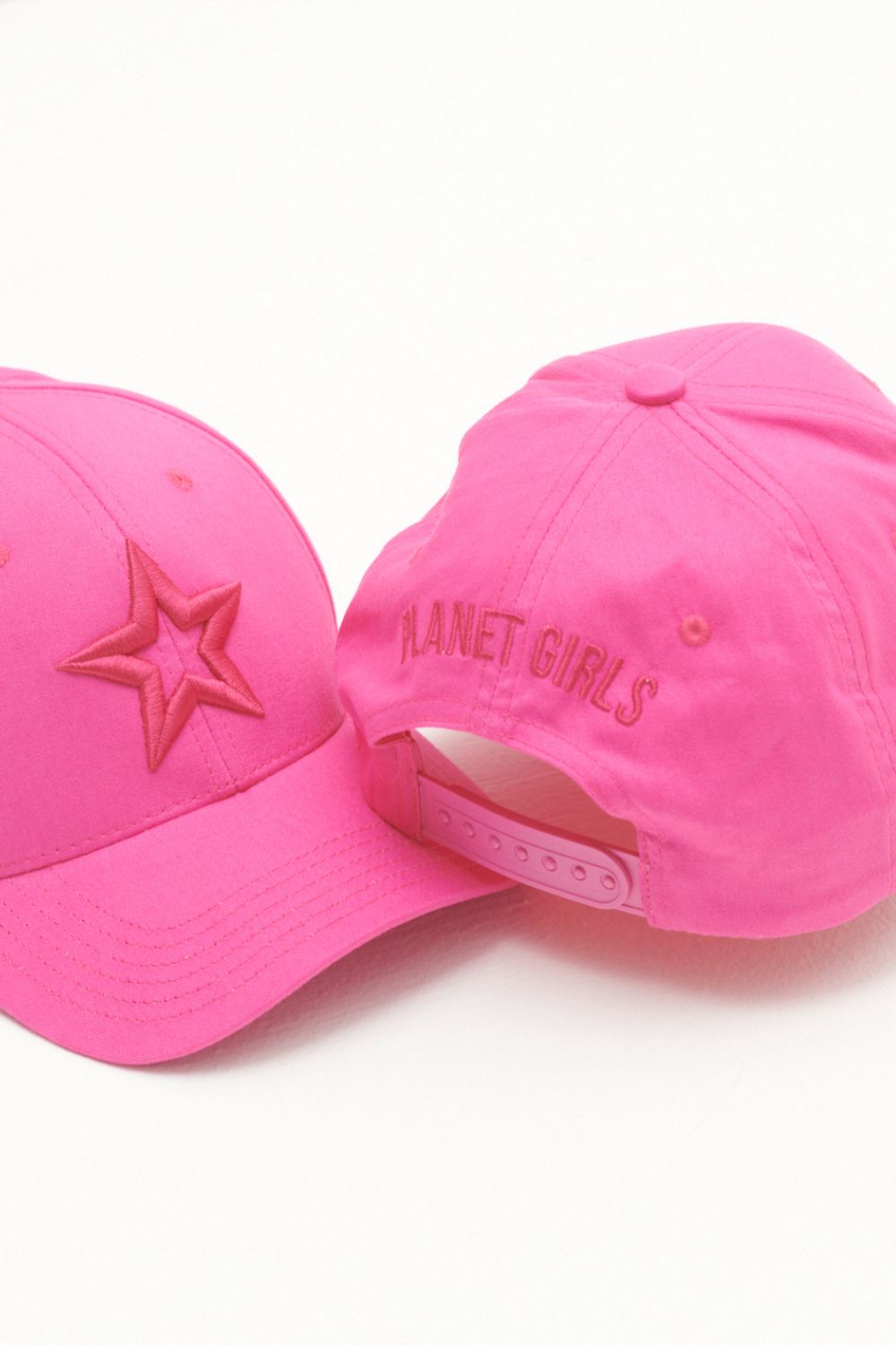 Boné Bordado Estrela Vazada Planet Girls Rosa Escuro 3
