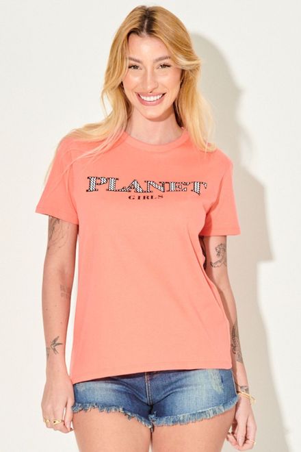 Camiseta Feminina Malha Collection Casual Planet Girls - Planet Girls