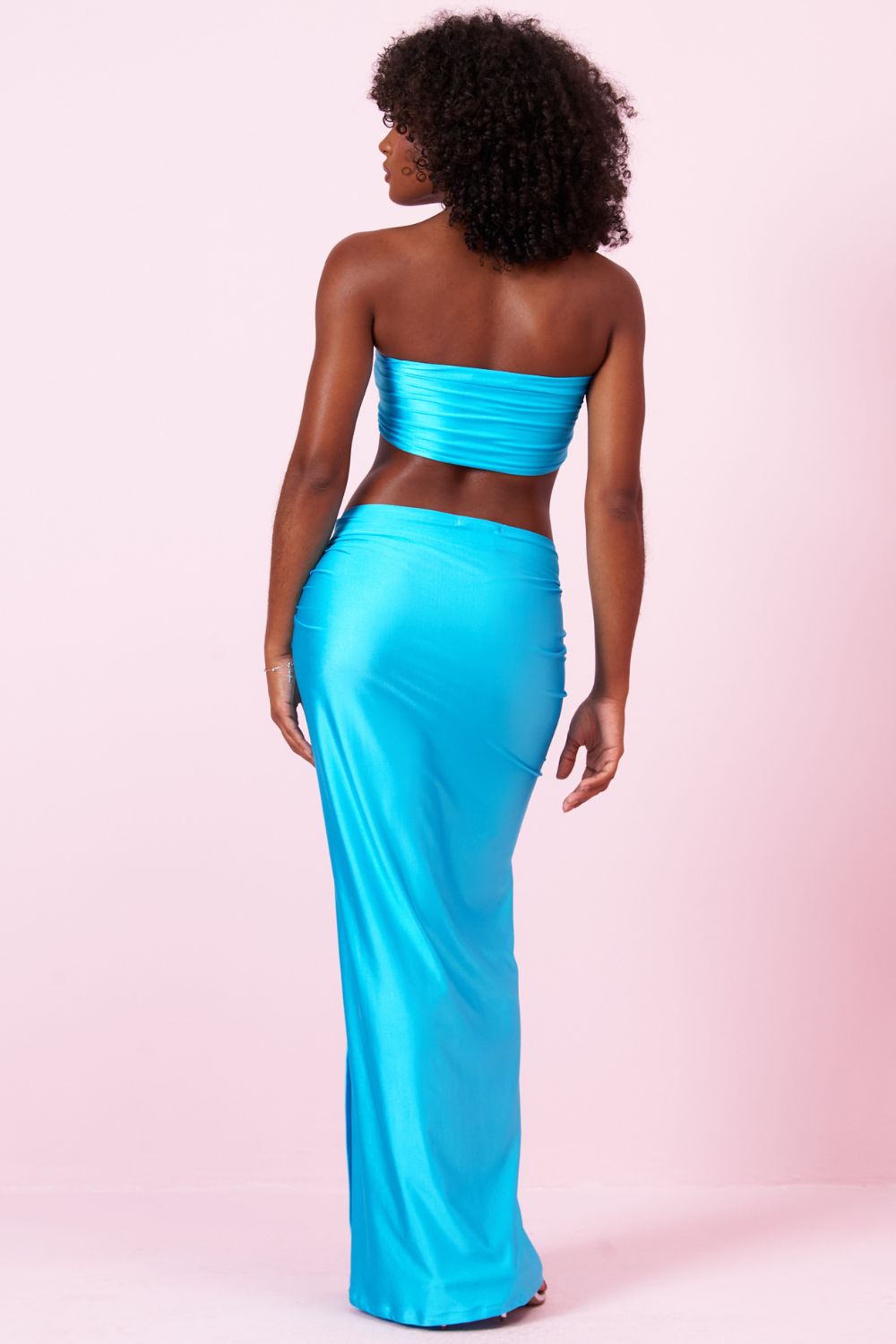 Conjunto Top e Saia Longa Shiny Planet Girls Azul 2