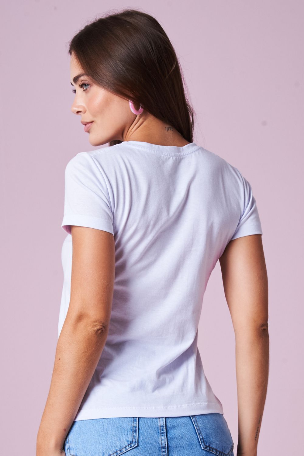 Camiseta Feminina  97 For You Planet Girls Branco 2