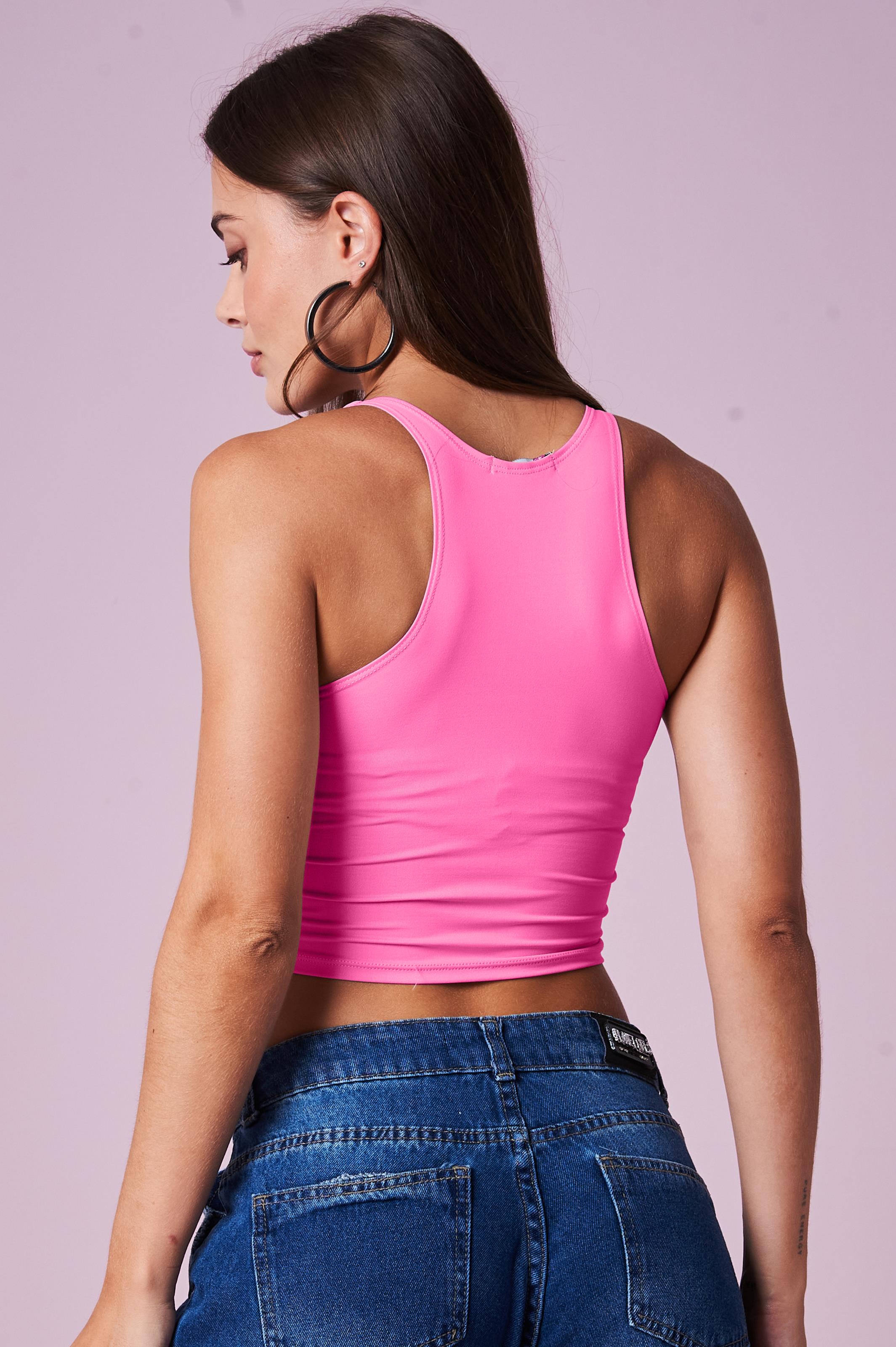 Cropped Feminino Fashion Fitness Planet Girls Pink 2