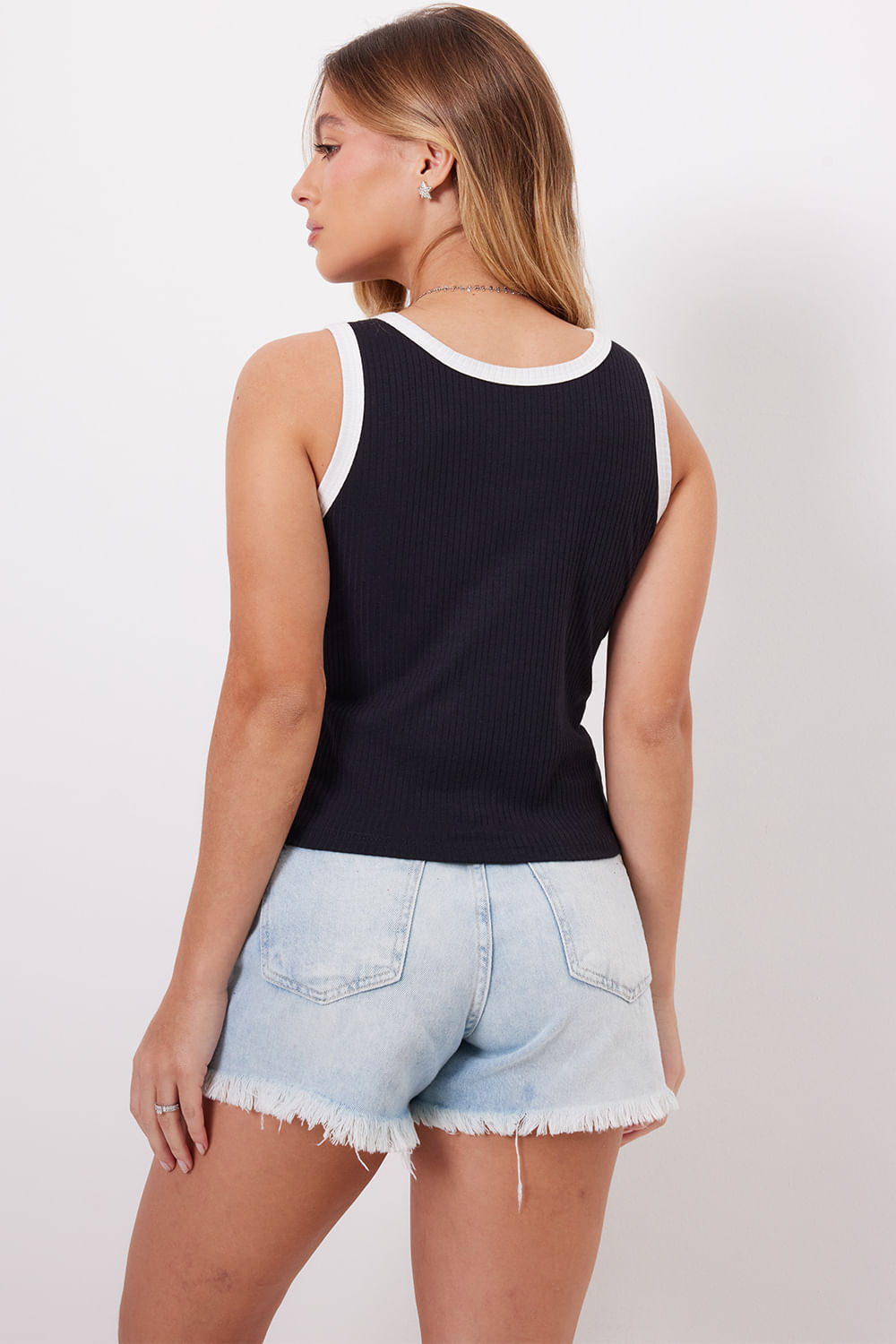 Regata Feminina Listrada Planet Girls Preto 4