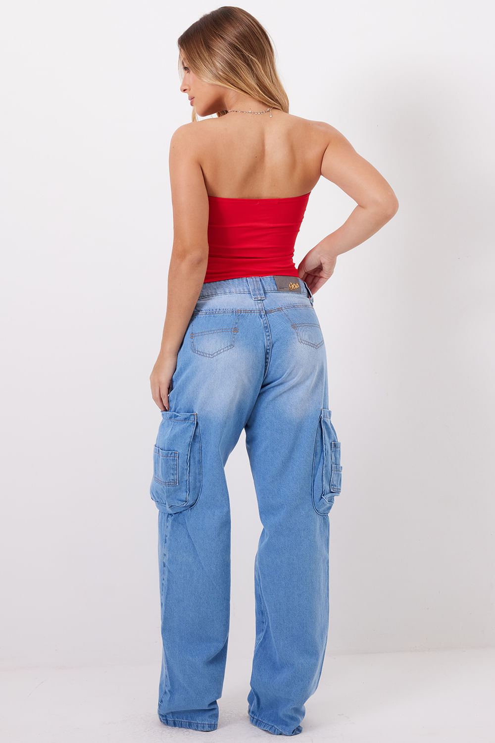 Top Sem Alça You Poliamida Planet Girls Vermelho 2