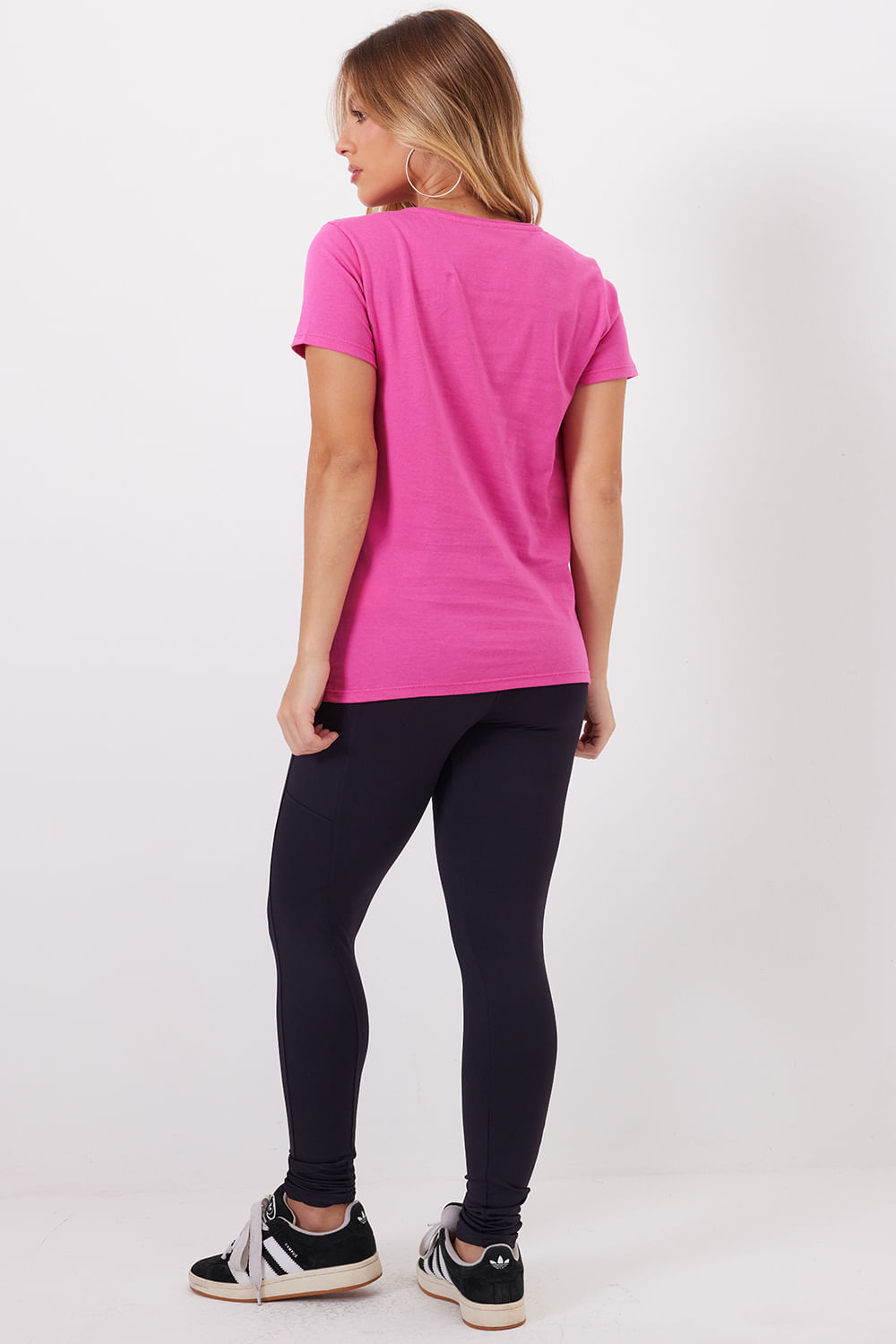 T-Shirt Feminina Casual Planet Girls Rosa 4