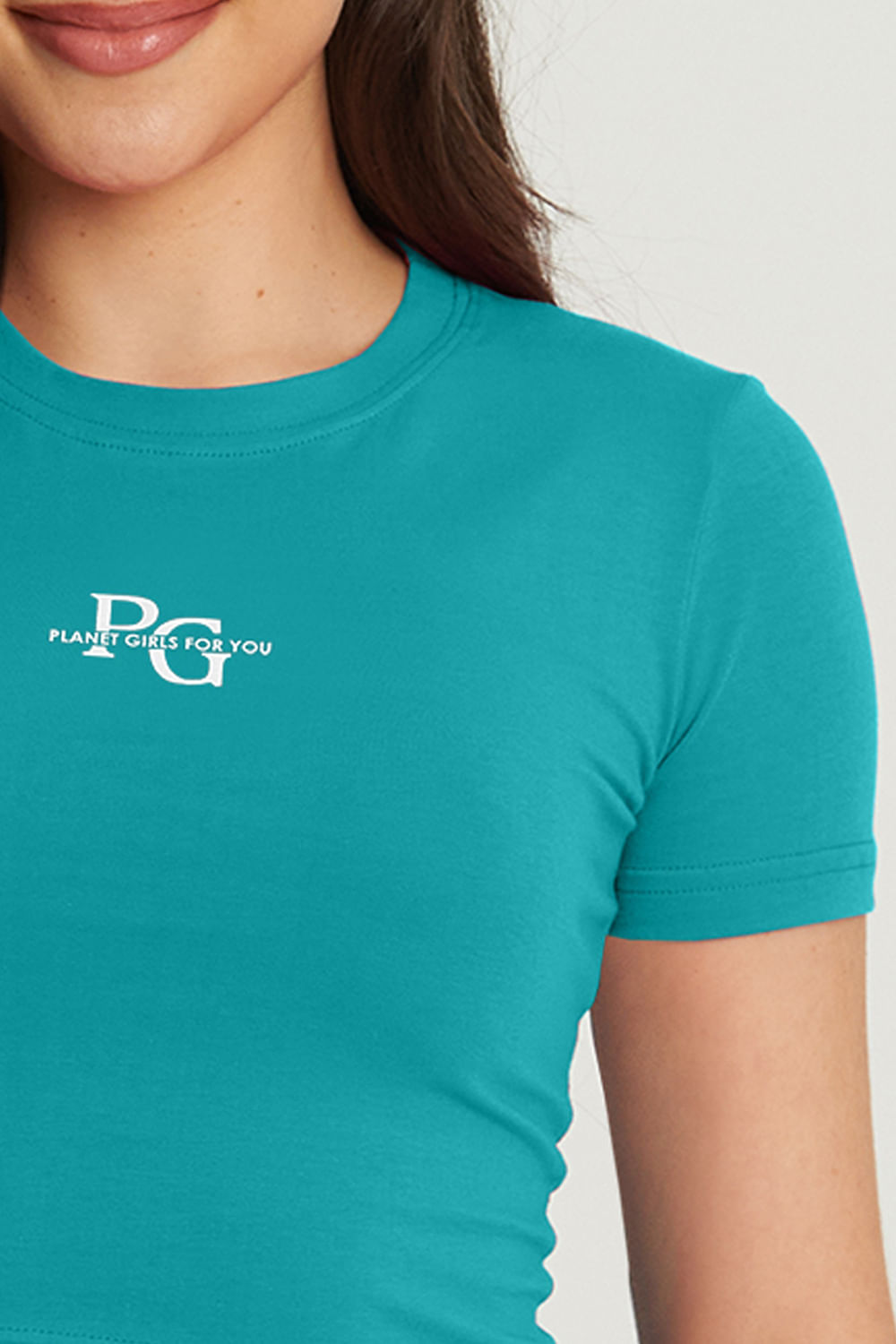 Cropped Feminino Logo Mini Planet Girls Verde 3