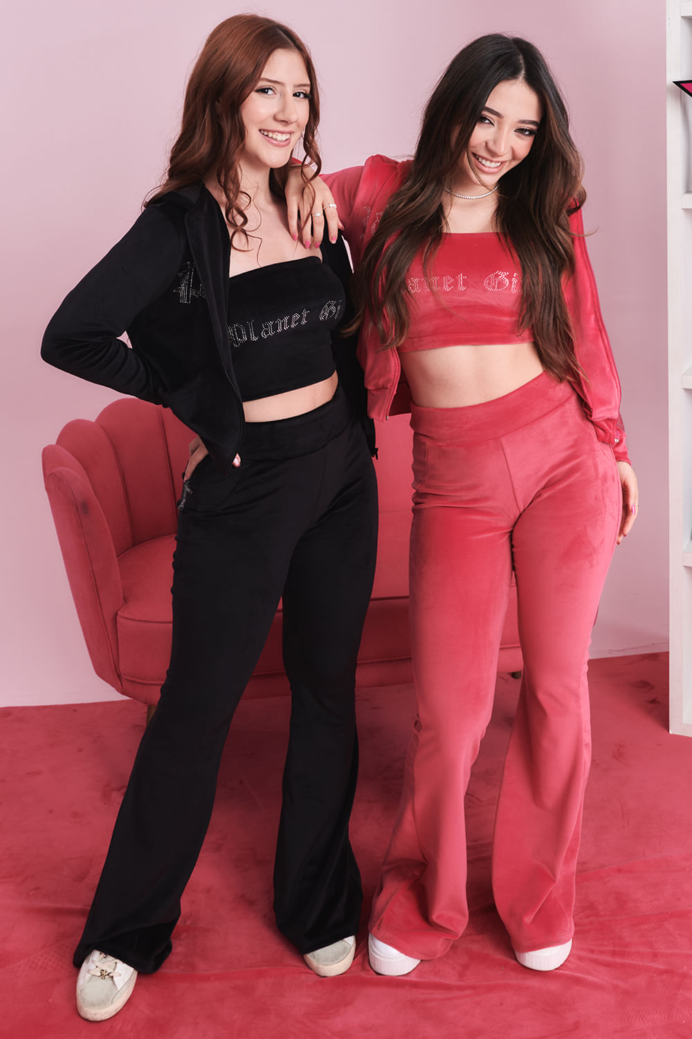 Conjunto Blusa e Calça Com Strass Planet Girls Pink 2