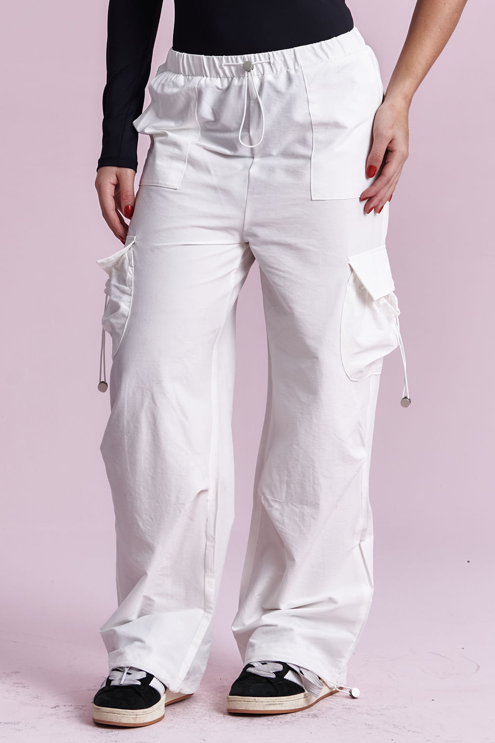 Calça Feminina Jogger Bolso Lateral Planet Girls Off White 3