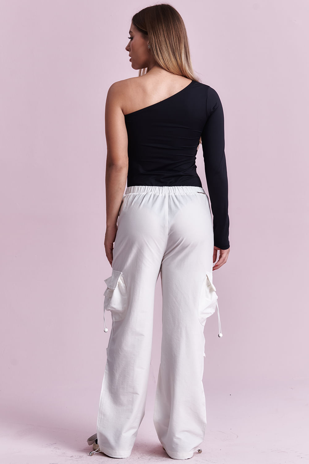 Calça Feminina Jogger Bolso Lateral Planet Girls Off White 5