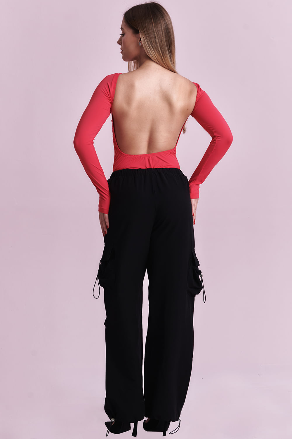 Body Manga Longa Planet Girls Pink 4