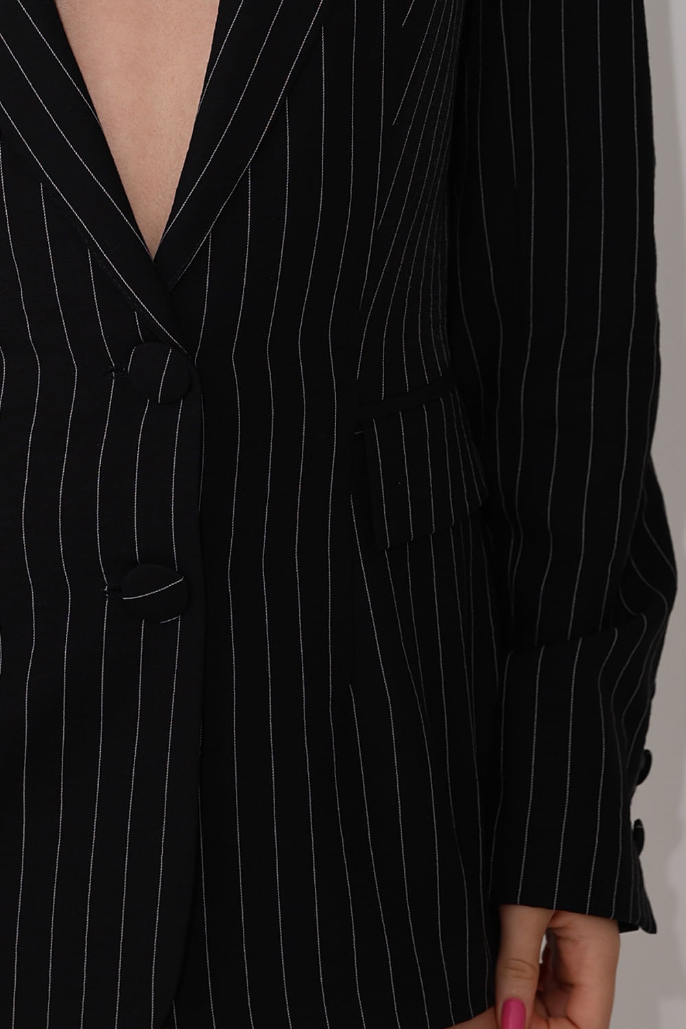 Blazer Feminino Risca de Giz Girl Boss Planet Girls Preto 5