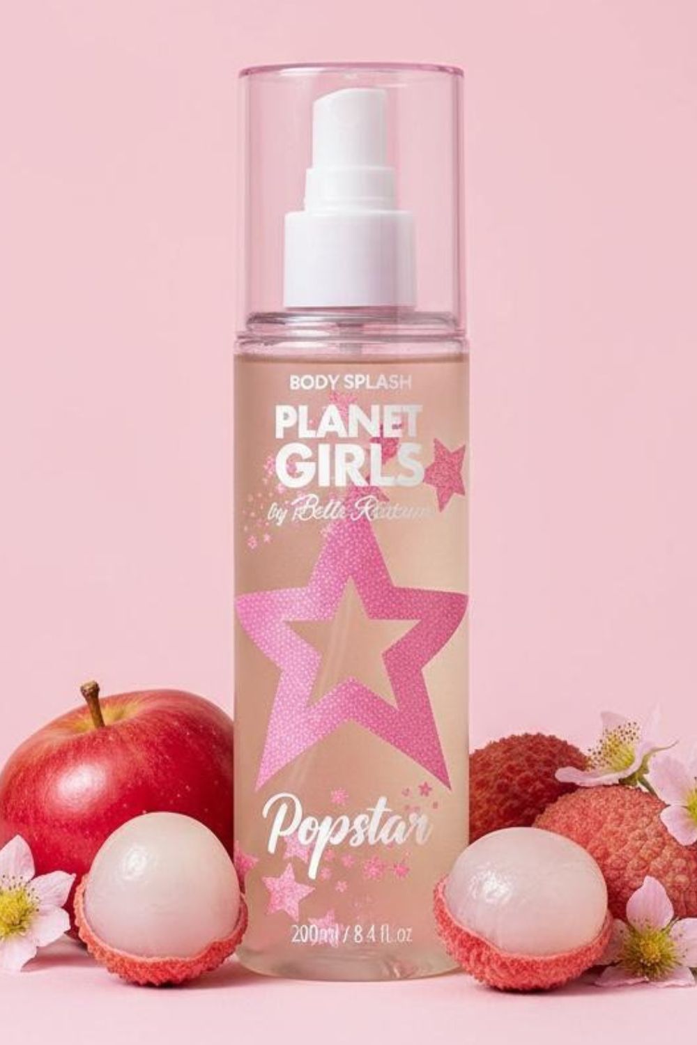 Body Splash Popstar Planet Girls Rosa Claro