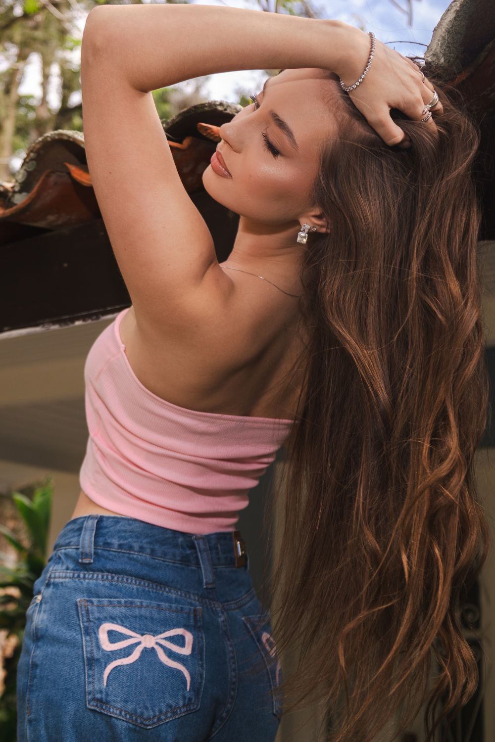Cropped Sem Alça Planet Girls Rosa 3