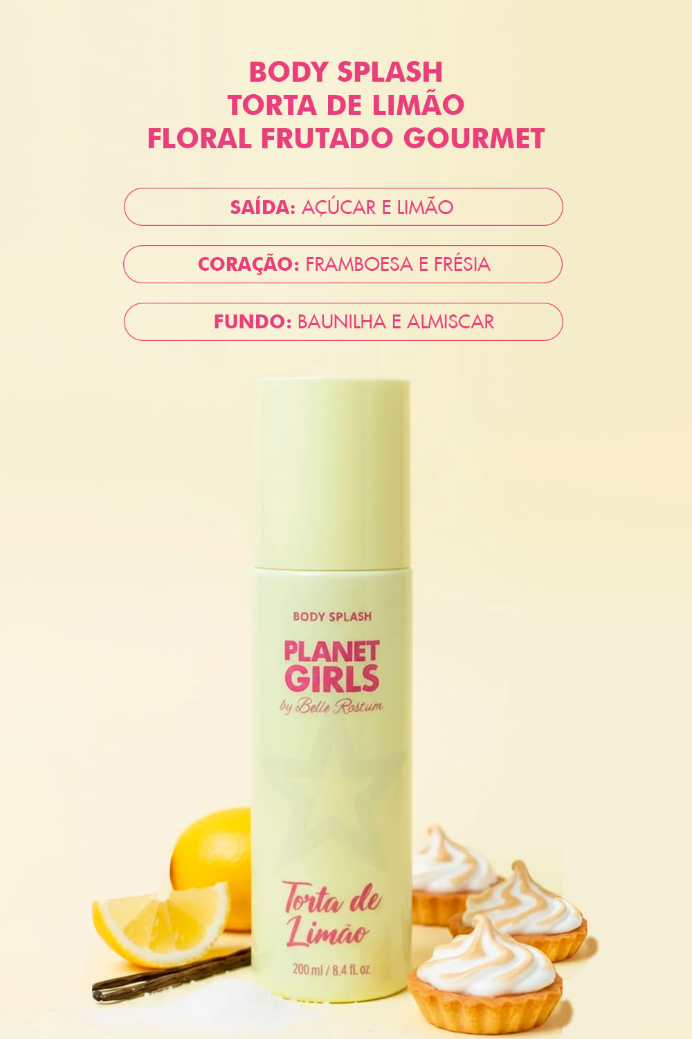 Body Splash Limão Planet Girls Amarelo Medio 2