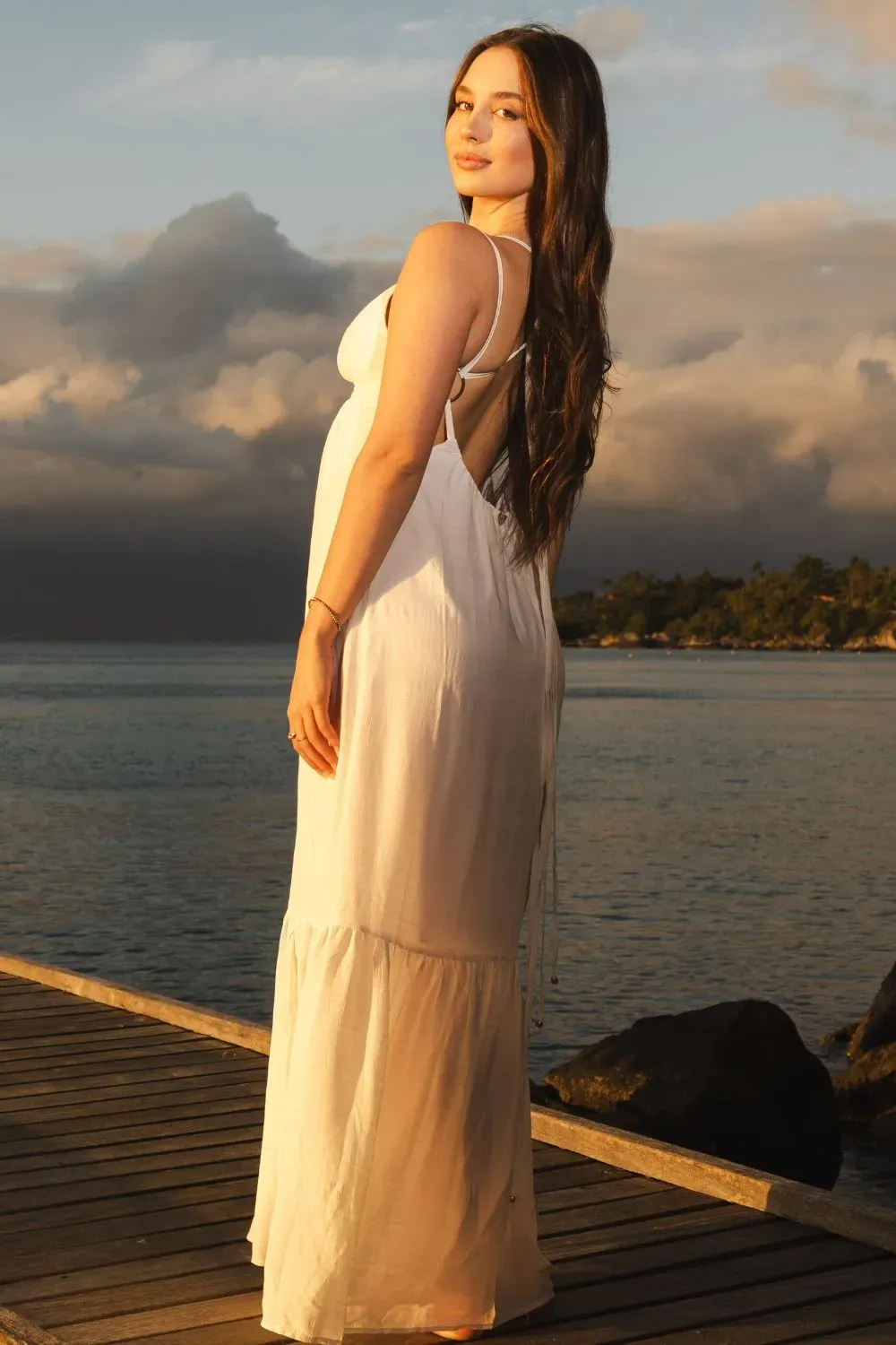 Vestido Longo Viscose Planet Girls Off White 3