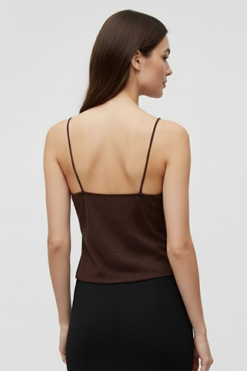 Top Feminino em Strass Belle Planet Girls Marrom 2